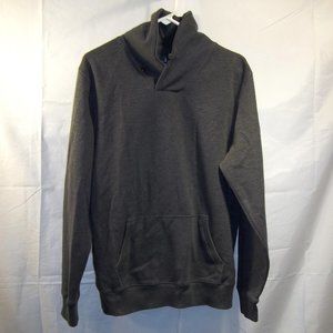 Old Navy Mens Shirt Size Large Long Sleeve Pouch Pocket Button Casual Gray